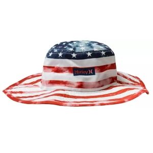 Hurley Printed Vagabond Boonie Hat with Chin Strap Patriotic L/XL